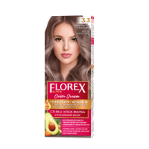Plaukų dažai FLOREX 3.3 (pelenų rusvas)